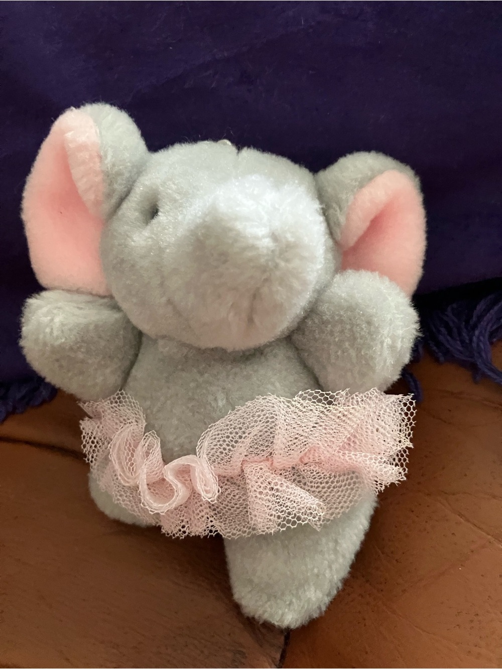 Russ Elephant Ballerina Pink Tutu Suffed Animal Plush Toy Mini Size